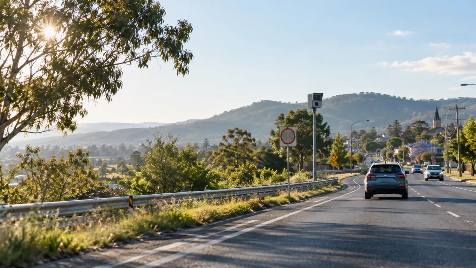Thematic road scene for How to Avoid Speeding Fines in Australia