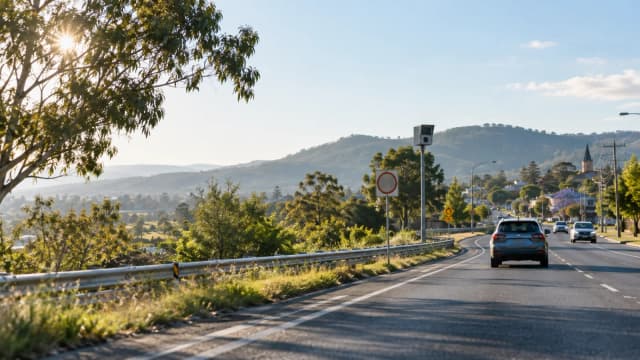 Thematic road scene for How to Avoid Speeding Fines in Australia