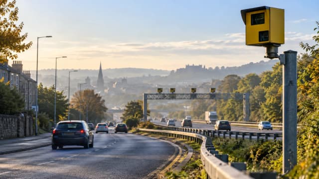 Thematic road scene for Where Are Speed Cameras Most Common in the UK?